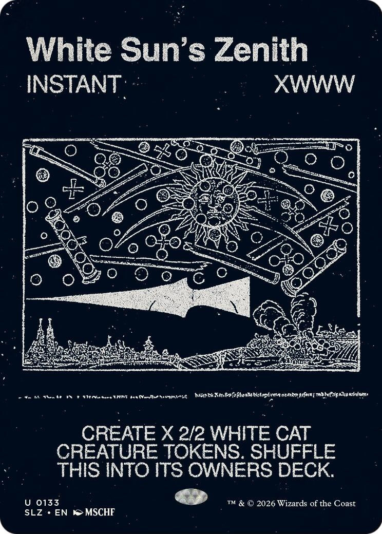 Image for White Sun's Zenith (0133) (133) (Secret Lair x MSCHF: The Zeta Set) (SLZ) - Magic: The Gathering