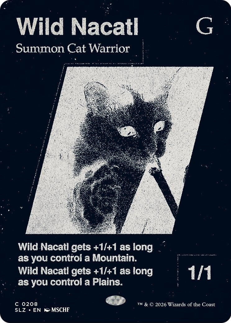 Image for Wild Nacatl (0208) (208) (Secret Lair x MSCHF: The Zeta Set) (SLZ) - Magic: The Gathering