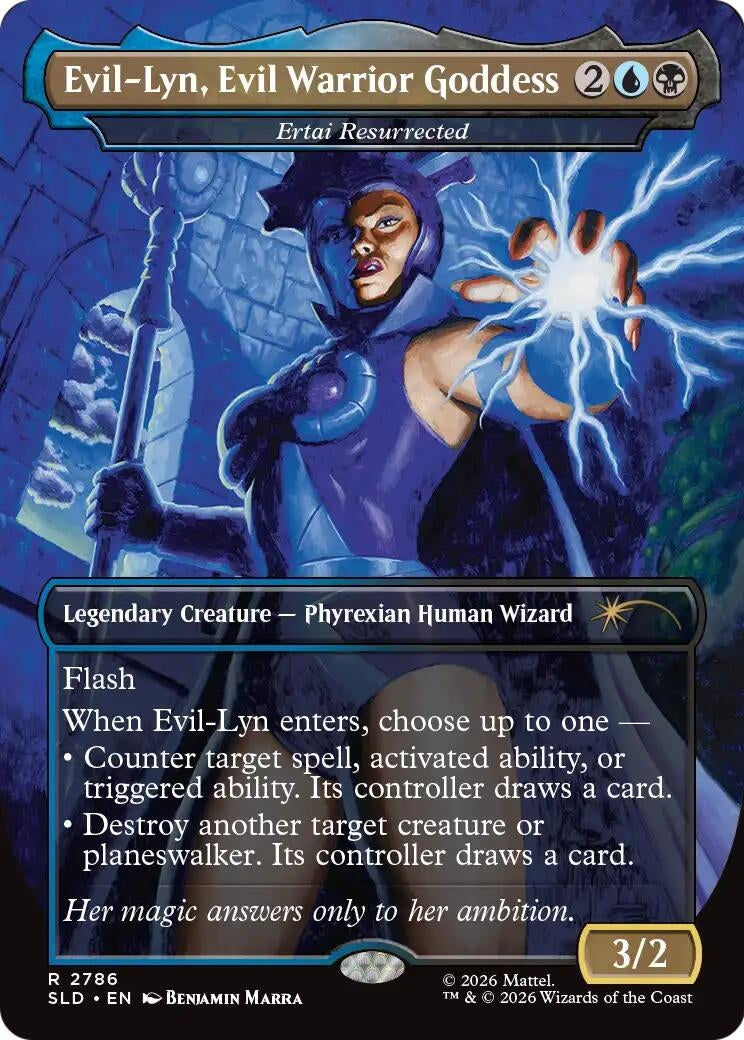 Image for Evil-Lyn, Evil Warrior Goddess - Ertai Resurrected (2786) (Secret Lair Drop Series) (SLD) - Magic: The Gathering