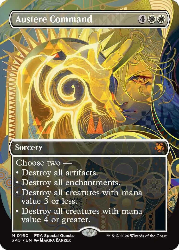 Image for Austere Command (Borderless) (160) (Special Guests) (SPG) - Magic: The Gathering
