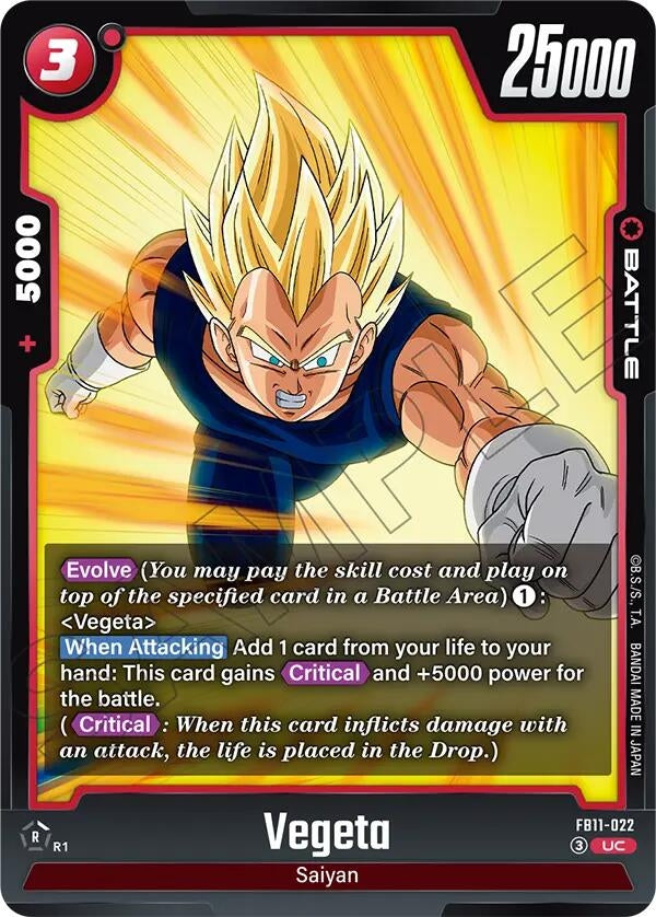 Image for Vegeta - FB11-022 (FB11-022) (Brightness of Hope) (FB11) - Dragon Ball Super: Fusion World