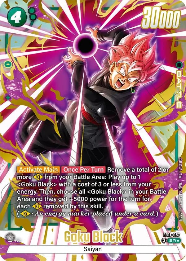 Image for Goku Black - FB11-057 (Alternate Art) (FB11-057) (Brightness of Hope) (FB11) - Dragon Ball Super: Fusion World