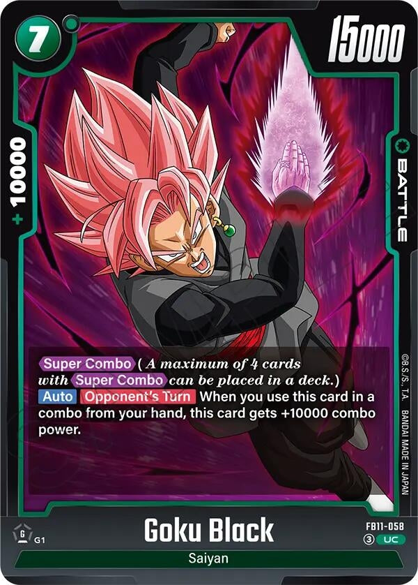 Image for Goku Black - FB11-058 (FB11-058) (Brightness of Hope) (FB11) - Dragon Ball Super: Fusion World
