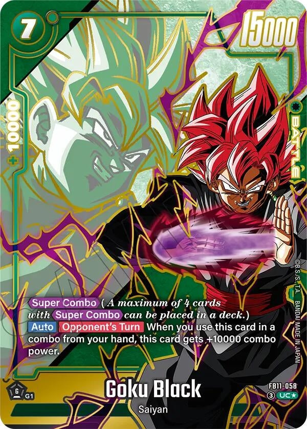 Image for Goku Black - FB11-058 (Alternate Art) (FB11-058) (Brightness of Hope) (FB11) - Dragon Ball Super: Fusion World