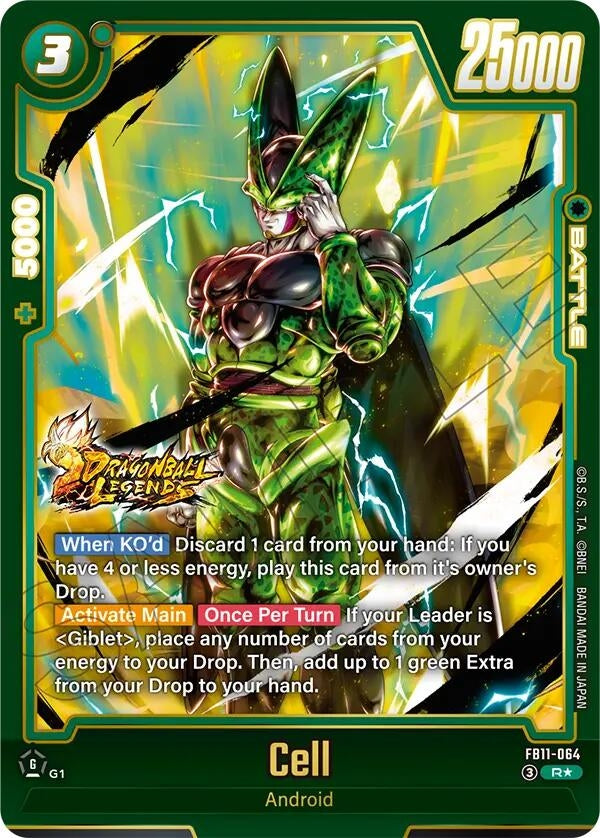 Image for Cell - FB11-064 (Alternate Art) (FB11-064) (Brightness of Hope) (FB11) - Dragon Ball Super: Fusion World