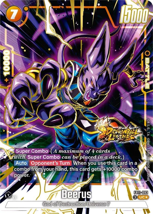 Image for Beerus - FB11-093 (Alternate Art) (FB11-093) (Brightness of Hope) (FB11) - Dragon Ball Super: Fusion World