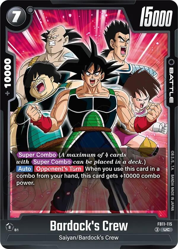Image for Bardock's Crew - FB11-115 (FB11-115) (Brightness of Hope) (FB11) - Dragon Ball Super: Fusion World