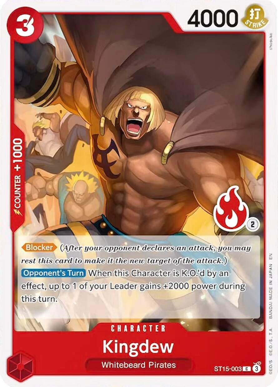 Image for Kingdew (Ace Deck) (ST15-003) (Set Sail Deck Set) (SD01) - One Piece Card Game