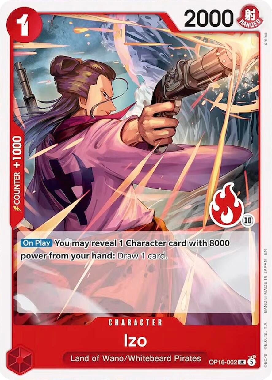 Image for Izo (Ace Deck) (OP16-002) (Set Sail Deck Set) (SD01) - One Piece Card Game