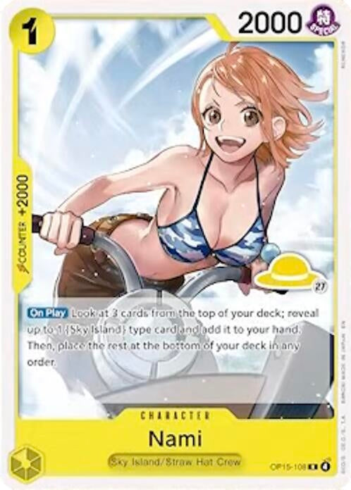 Image for Nami (Luffy Deck) (OP15-108) (Set Sail Deck Set) (SD01) - One Piece Card Game
