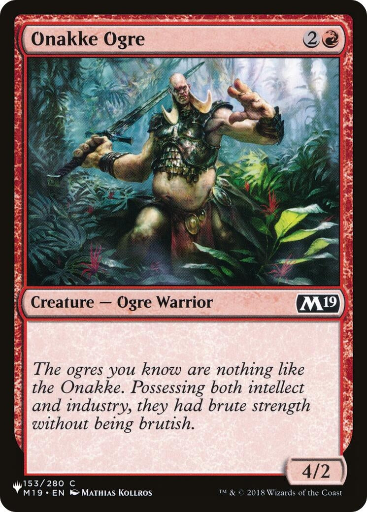 Image for Onakke Ogre (153) (The List Reprints) (LIST) - Magic: The Gathering