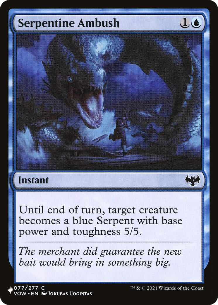 Image for Serpentine Ambush (77) (The List Reprints) (LIST) - Magic: The Gathering