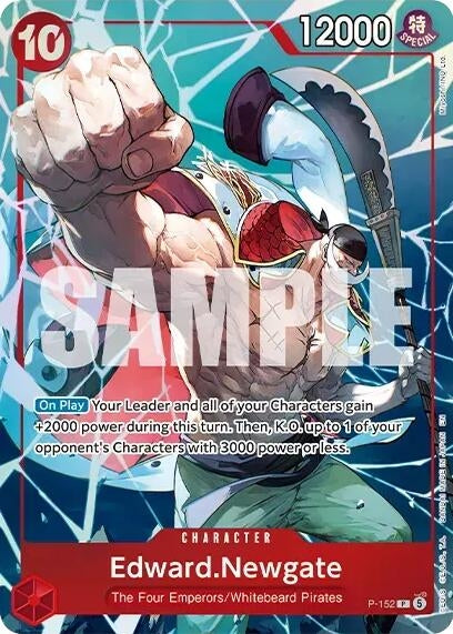 Image for Edward.Newgate (Premium Card Collection -Flame-Flame Fruit Coliseum Edition-) (P-152) (One Piece Promotion Cards) (OP-PR) - One Piece Card Game