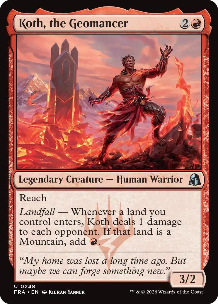 Image for Koth, the Geomancer (248) (Reality Fracture) (FRA) - Magic: The Gathering