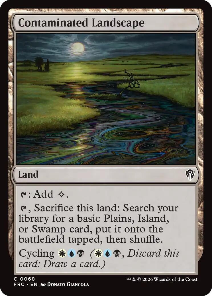 Image for Contaminated Landscape (68) (Commander: Reality Fracture) (FRC) - Magic: The Gathering
