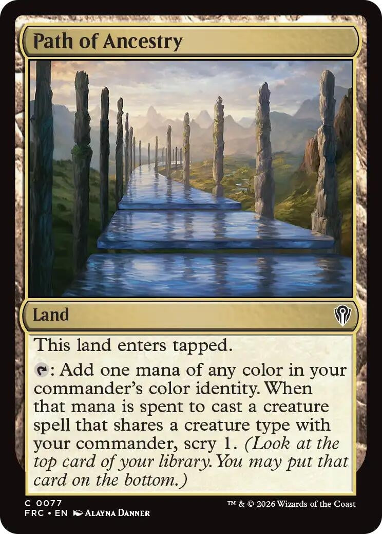 Image for Path of Ancestry (77) (Commander: Reality Fracture) (FRC) - Magic: The Gathering