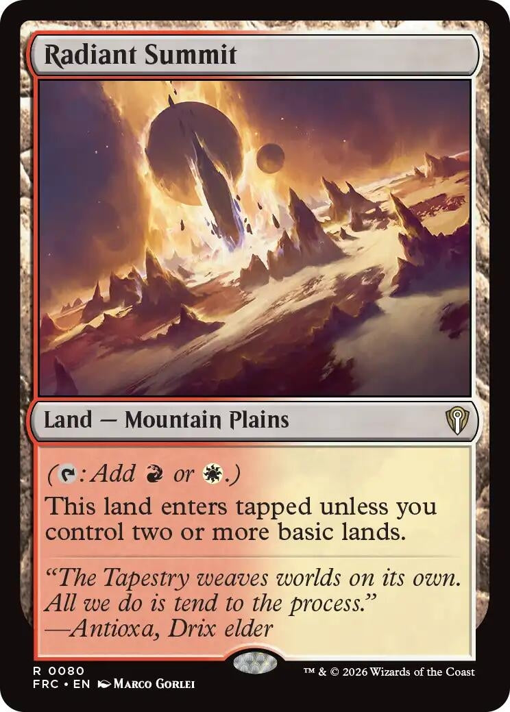 Image for Radiant Summit (80) (Commander: Reality Fracture) (FRC) - Magic: The Gathering