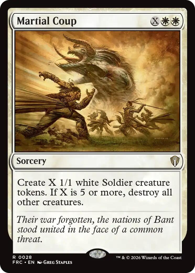 Image for Martial Coup (28) (Commander: Reality Fracture) (FRC) - Magic: The Gathering