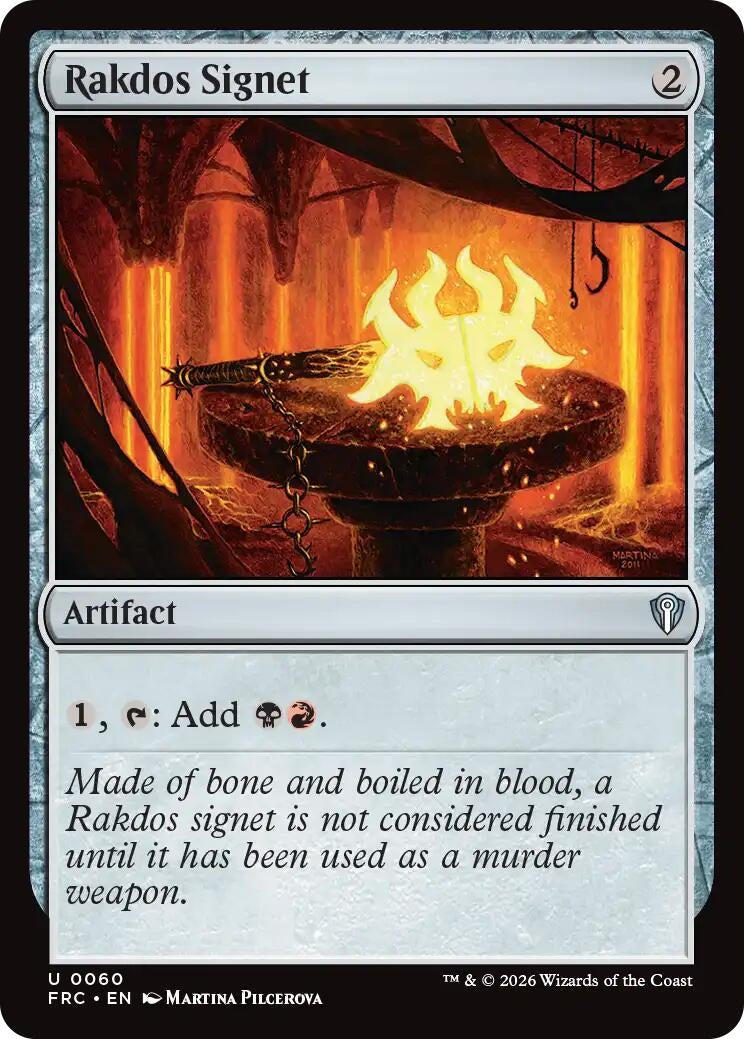 Image for Rakdos Signet (60) (Commander: Reality Fracture) (FRC) - Magic: The Gathering