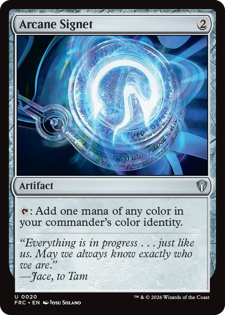 Image for Arcane Signet (20) (Commander: Reality Fracture) (FRC) - Magic: The Gathering