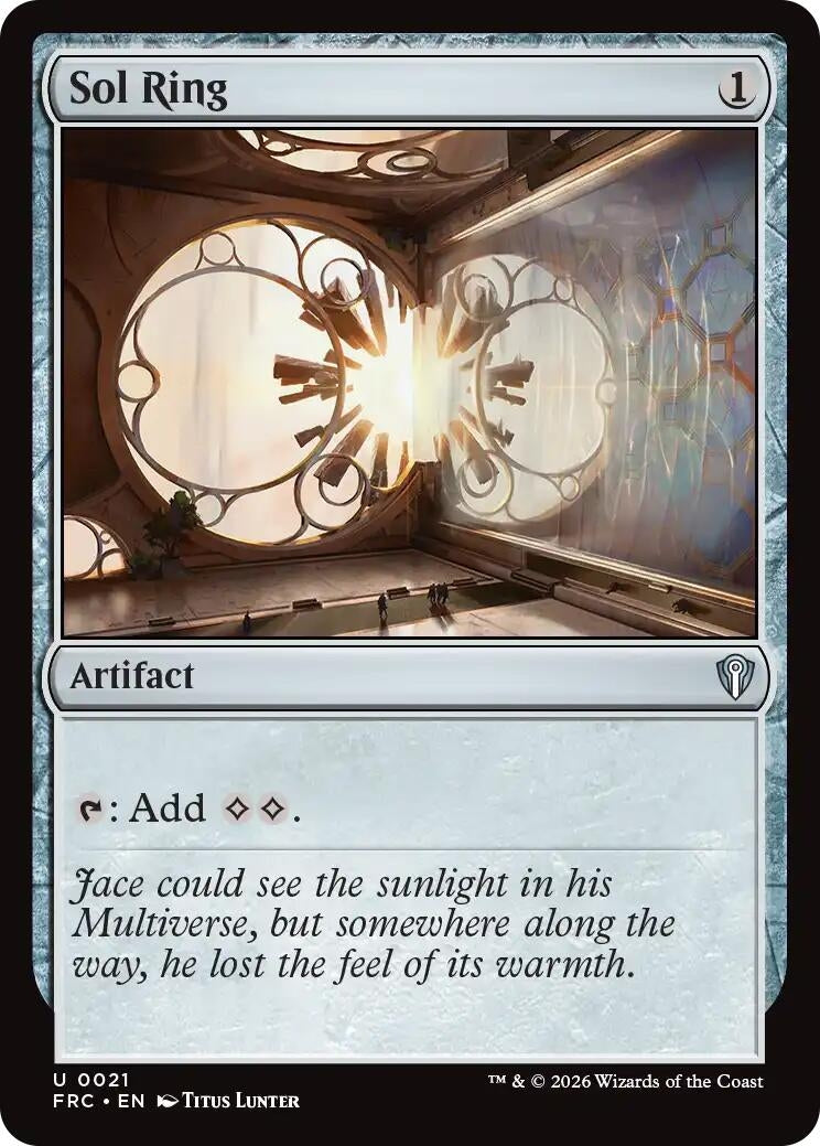 Image for Sol Ring (21) (Commander: Reality Fracture) (FRC) - Magic: The Gathering