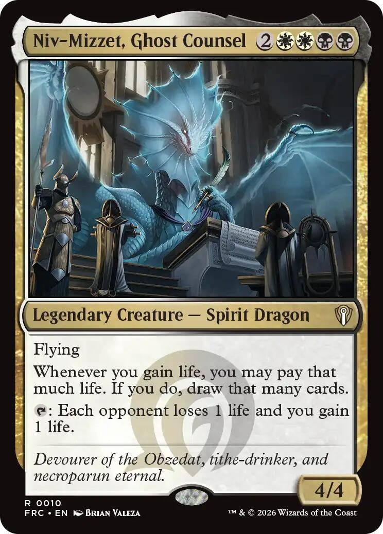 Image for Niv-Mizzet, Ghost Counsel (10) (Commander: Reality Fracture) (FRC) - Magic: The Gathering