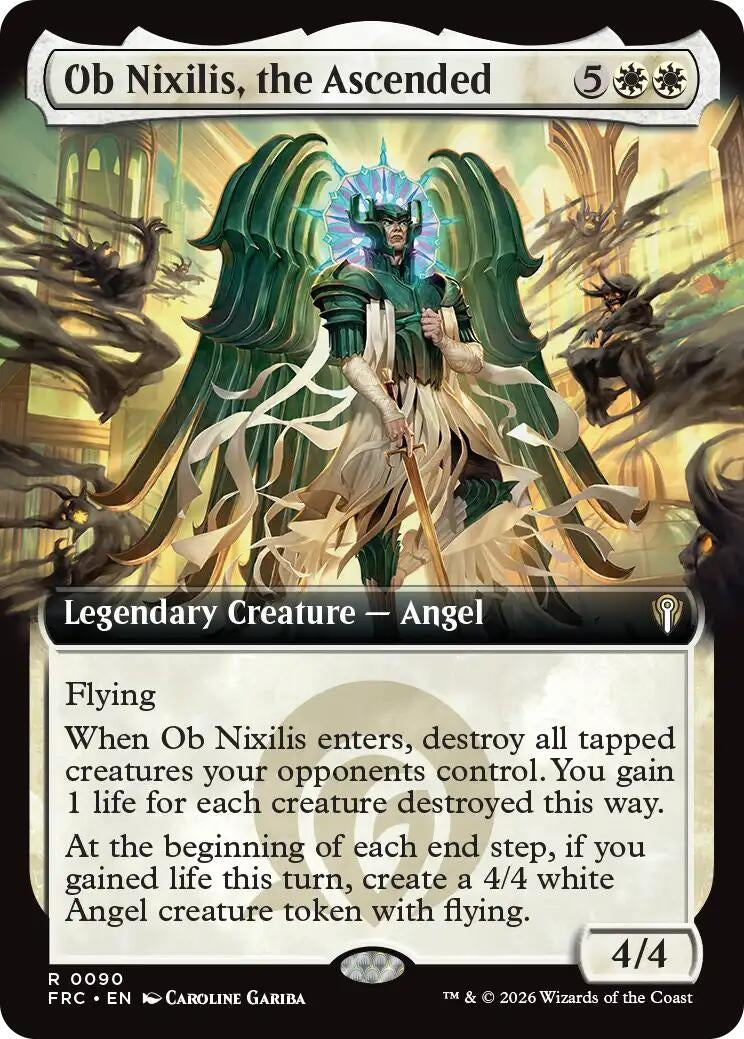 Image for Ob Nixilis, the Ascended (Extended Art) (90) (Commander: Reality Fracture) (FRC) - Magic: The Gathering