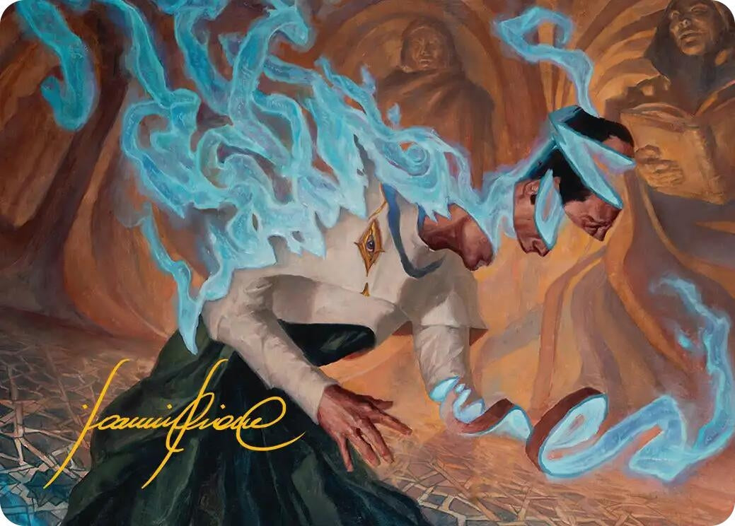 Image for Unsummon Art Card (Gold-Stamped Signature) (9) (Art Series: Reality Fracture) (ASFRA) - Magic: The Gathering