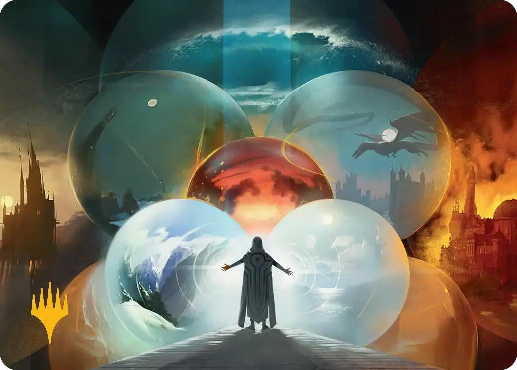 Image for Jace's Machinations Art Card (Gold-Stamped) (40) (Art Series: Reality Fracture) (ASFRA) - Magic: The Gathering