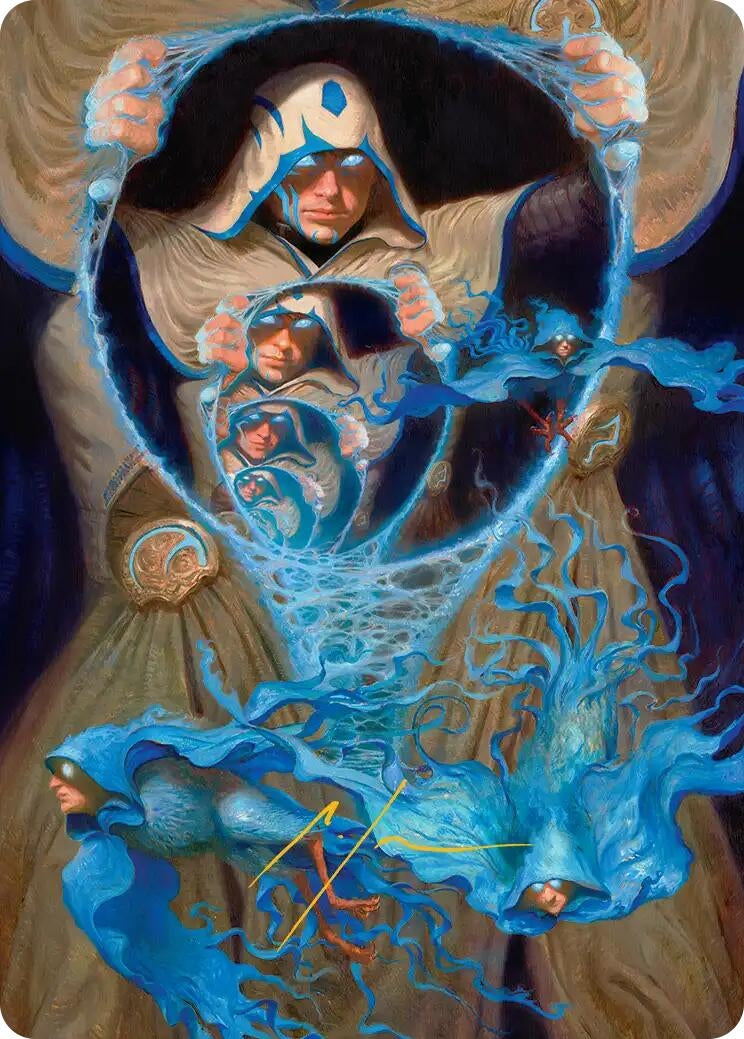 Image for The Theorist, Jace Beleren Art Card (Gold-Stamped Signature) (47) (Art Series: Reality Fracture) (ASFRA) - Magic: The Gathering