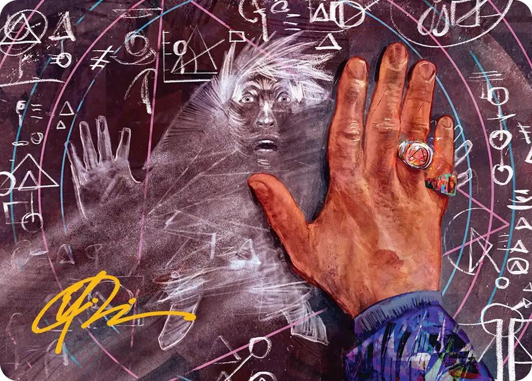 Image for Solve for Disappointment Art Card (Gold-Stamped Signature) (14) (Art Series: Reality Fracture) (ASFRA) - Magic: The Gathering