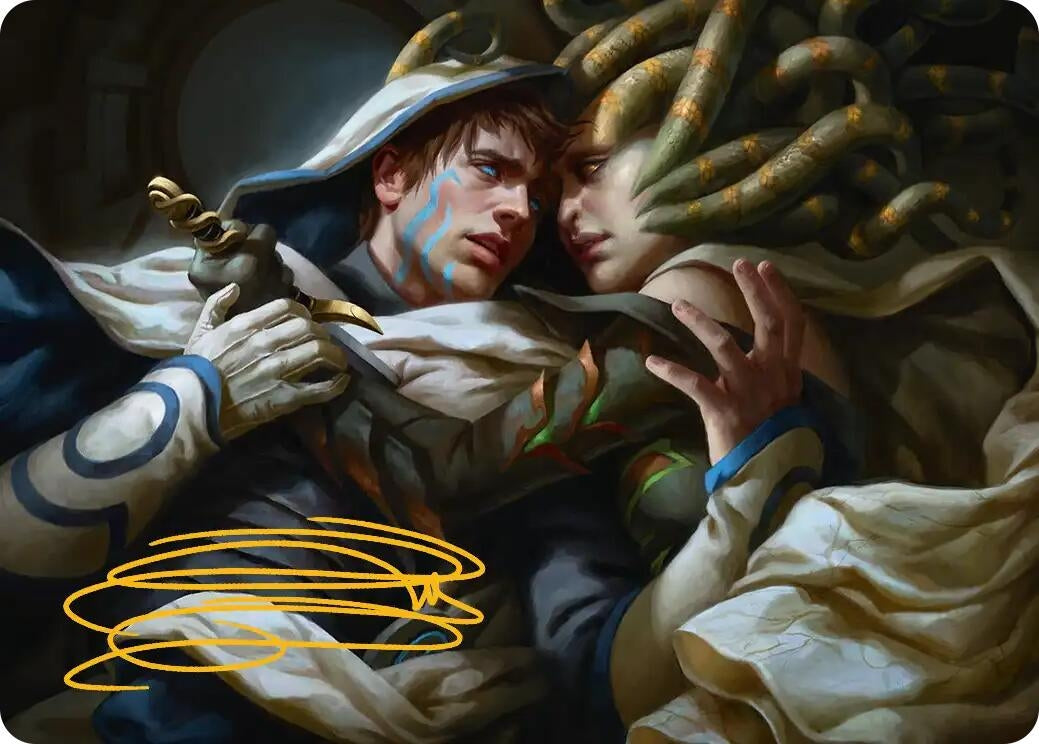 Image for Vraska's Final Mercy Art Card (Gold-Stamped Signature) (15) (Art Series: Reality Fracture) (ASFRA) - Magic: The Gathering