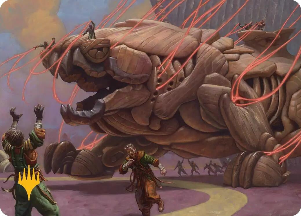 Image for Craterclaw Colossus Art Card (Gold-Stamped) (16) (Art Series: Reality Fracture) (ASFRA) - Magic: The Gathering