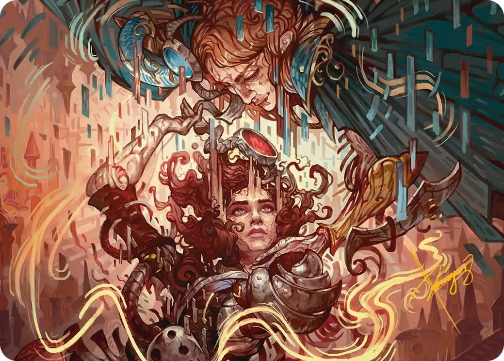 Image for Identity Echo Art Card (Gold-Stamped Signature) (18) (Art Series: Reality Fracture) (ASFRA) - Magic: The Gathering