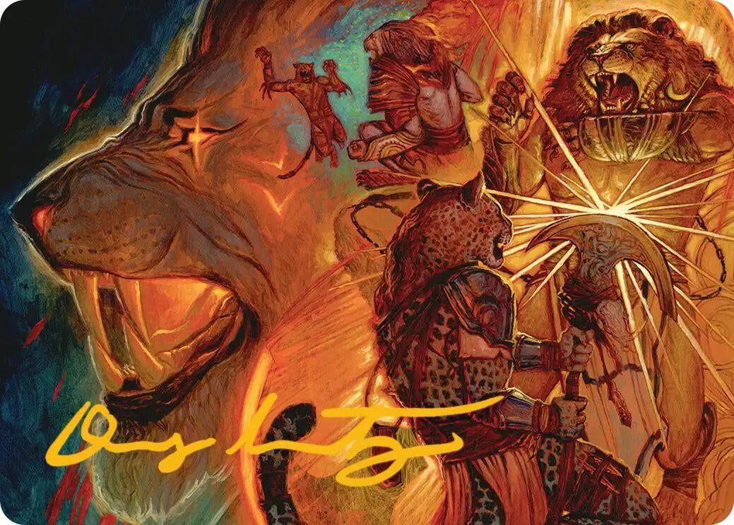 Image for Way of the Warlord Art Card (Gold-Stamped Signature) (33) (Art Series: Reality Fracture) (ASFRA) - Magic: The Gathering