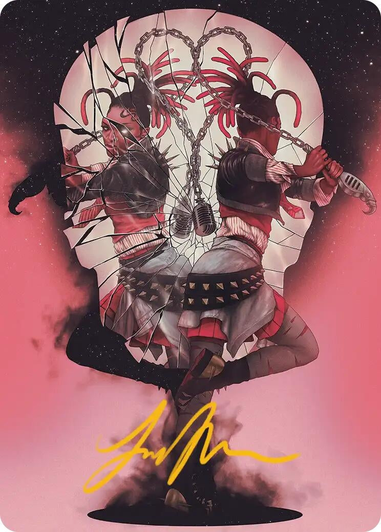 Image for Face Yourself Art Card (Gold-Stamped Signature) (50) (Art Series: Reality Fracture) (ASFRA) - Magic: The Gathering