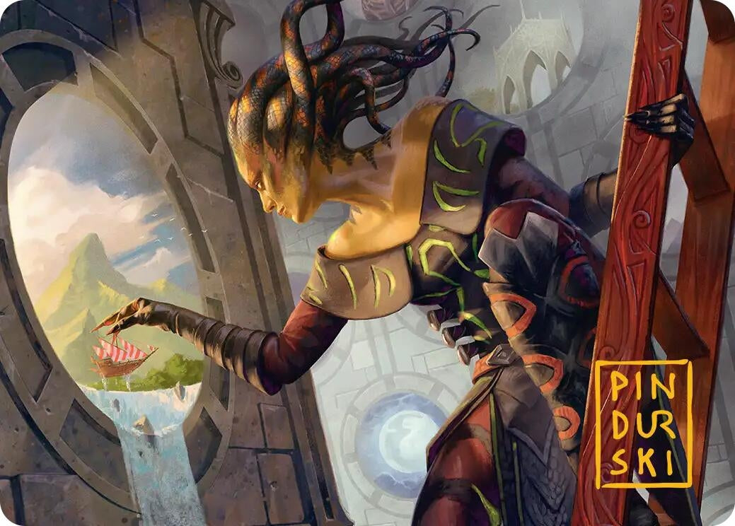 Image for Something Worth Saving Art Card (Gold-Stamped Signature) (22) (Art Series: Reality Fracture) (ASFRA) - Magic: The Gathering