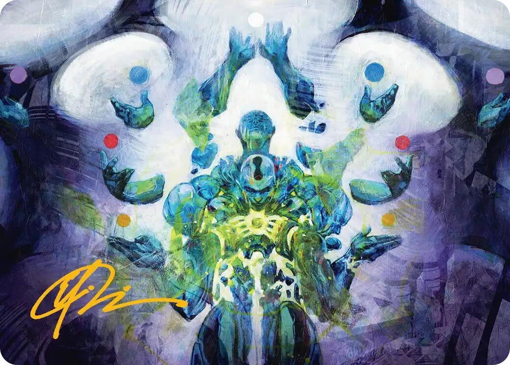 Image for Avatar of Burgeoning Echoes Art Card (Gold-Stamped Signature) (24) (Art Series: Reality Fracture) (ASFRA) - Magic: The Gathering
