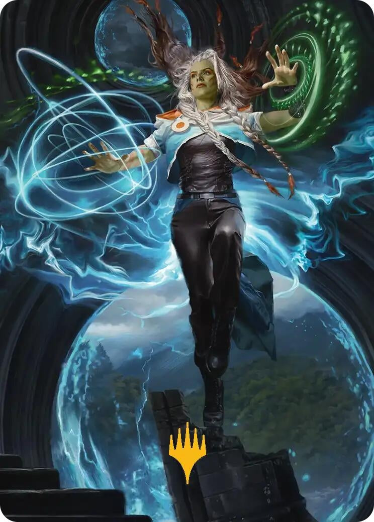 Image for Tam, the Possibility Art Card (Gold-Stamped) (34) (Art Series: Reality Fracture) (ASFRA) - Magic: The Gathering