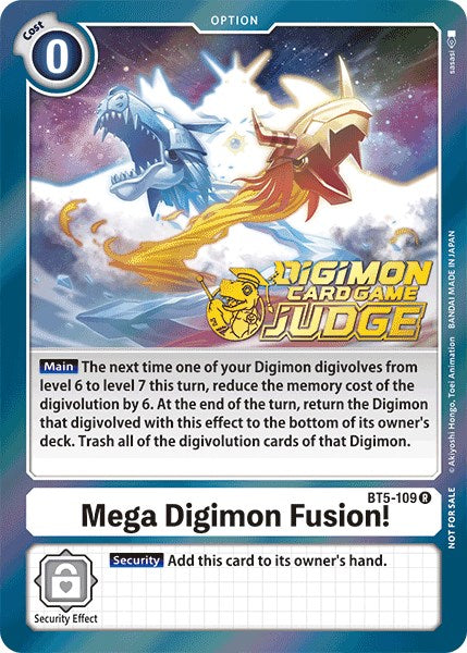 Mega Digimon Fusion! [BT5-109] (Judge Pack 1) [Battle of Omni Promos] | Red Riot Games CA