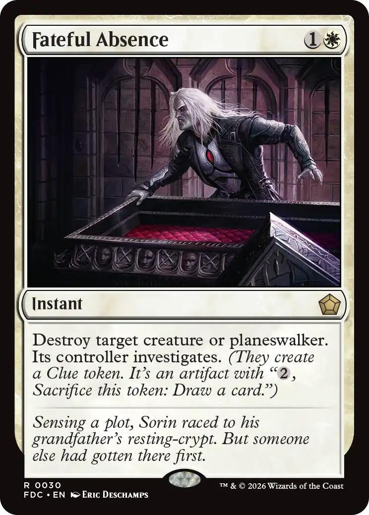 Image for Fateful Absence (30) (Commander: Foundations) (FDC) - Magic: The Gathering