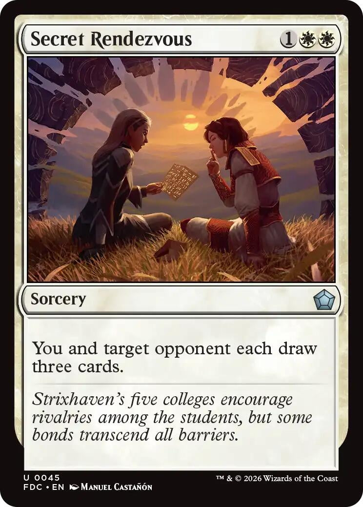 Image for Secret Rendezvous (45) (Commander: Foundations) (FDC) - Magic: The Gathering