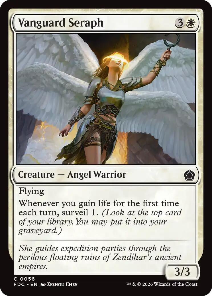 Image for Vanguard Seraph (56) (Commander: Foundations) (FDC) - Magic: The Gathering