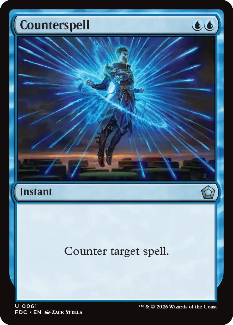 Image for Counterspell (61) (Commander: Foundations) (FDC) - Magic: The Gathering