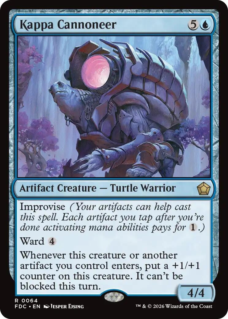 Image for Kappa Cannoneer (64) (Commander: Foundations) (FDC) - Magic: The Gathering
