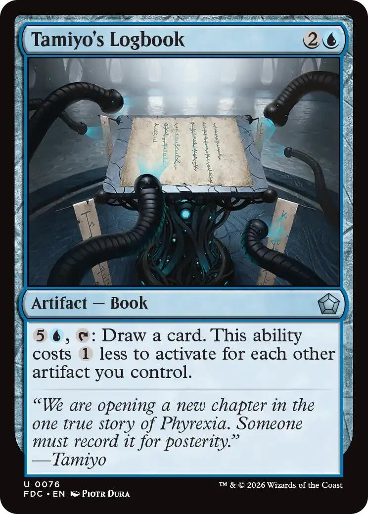 Image for Tamiyo's Logbook (76) (Commander: Foundations) (FDC) - Magic: The Gathering