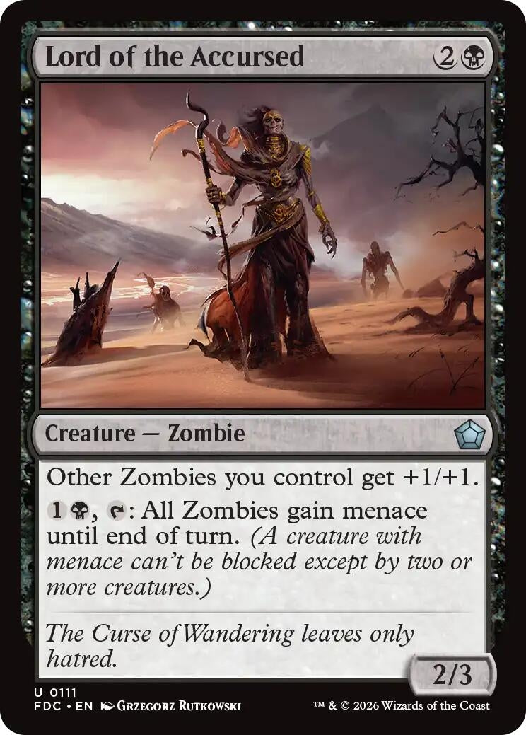 Image for Lord of the Accursed (111) (Commander: Foundations) (FDC) - Magic: The Gathering