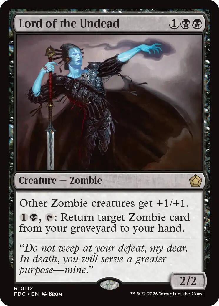 Image for Lord of the Undead (112) (Commander: Foundations) (FDC) - Magic: The Gathering