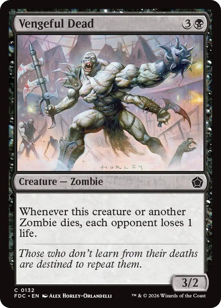 Image for Vengeful Dead (132) (Commander: Foundations) (FDC) - Magic: The Gathering