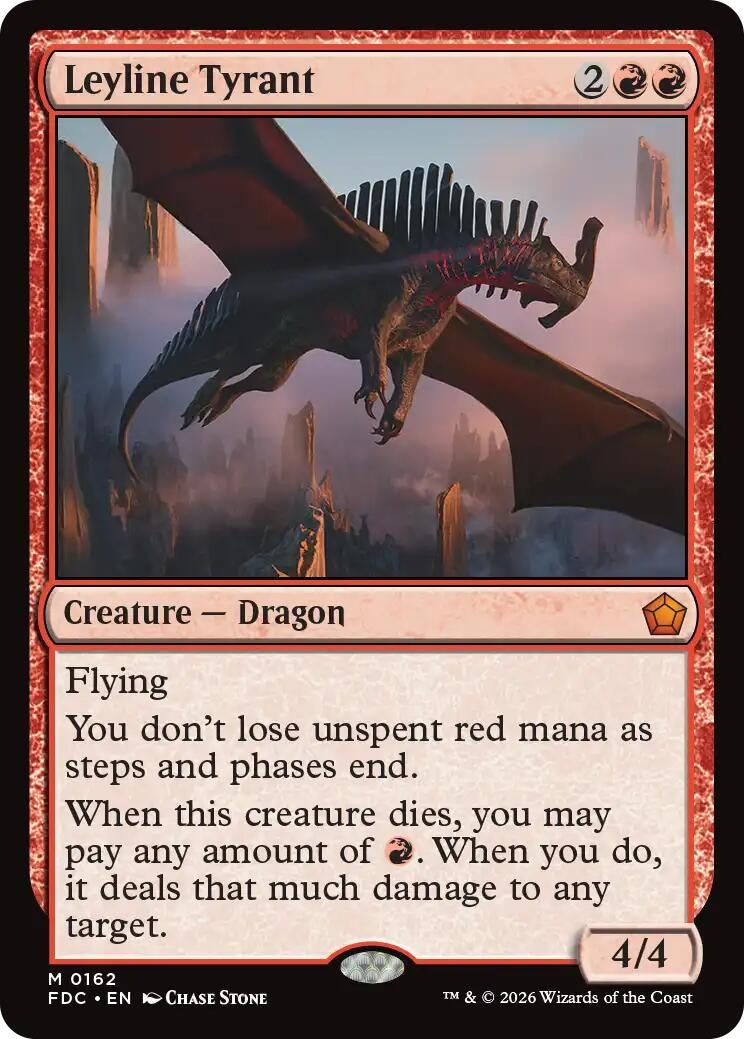 Image for Leyline Tyrant (162) (Commander: Foundations) (FDC) - Magic: The Gathering